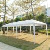 10x30' Wedding Party Canopy Tent Outdoor Gazebo with 5 Removable Sidewalls