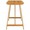 Patio Bar Table 55.1"x27.6"x40.9" Solid Acacia Wood