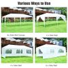 10 x 20 Feet 6 Sidewalls Canopy Tent with Carry Bag