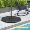 4-Piece Fillable Umbrella Base Stand for Garden Yard Poolside