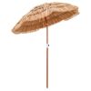 6 Feet Thatched Patio Umbrella with Tilt Design and Carrying Bag