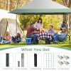 13 x 13 Feet Pop-Up Patio Canopy Tent with Shelter and Wheeled Bag