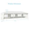 10 x 30 Feet Canopy Tent with 5 Removable Sidewalls for Party Wedding