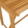 Patio Bar Table 55.1"x27.6"x40.9" Solid Acacia Wood