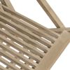 Folding Patio Chairs 8 pcs Gray 22"x24"x35" Solid Wood Teak