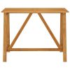 Patio Bar Table 55.1"x27.6"x40.9" Solid Acacia Wood