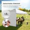 10 x 10 Feet Foldable Commercial Pop-up Canopy with Roller Bag and Banner Strip