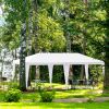 10 x 20 Feet 6 Sidewalls Canopy Tent with Carry Bag