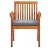 Patio Dining Chair with Cushion Solid Acacia Wood