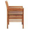 Patio Dining Chair with Cushion Solid Acacia Wood