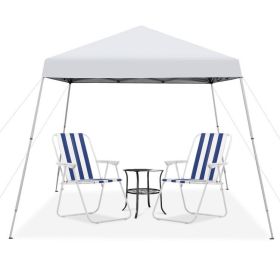 10 x 10 Feet Outdoor Instant Pop-up Canopy with Carrying Bag (Color: White)