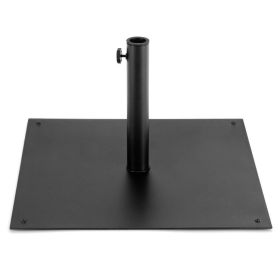 40 lbs Square Umbrella Base Stand with for Backyard Patio (Color: Black)