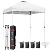 6.6 x 6.6 Feet Outdoor Pop-up Canopy Tent with Roller Bag