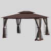 13x10 Outdoor Patio Gazebo Canopy Tent With Ventilated Double Roof And Mosquito net(Detachable Mesh Screen On All Sides); Suitable for Lawn;  Garden;