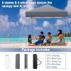 6.6 x 6.6 Feet Outdoor Pop-up Canopy Tent with UPF 50+ Sun Protection