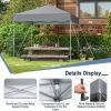 6.6 x 6.6 Feet Outdoor Pop-up Canopy Tent with UPF 50+ Sun Protection