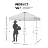 6.6 x 6.6 Feet Outdoor Pop-up Canopy Tent with Roller Bag