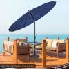 9 Feet Round Patio Umbrella with 18 Fiberglass Ribs