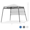 6 x 6 Feet Pop-up Canopy Tent with Carry Bag and 4 Stakes