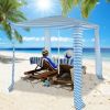 6.6 x 6.6 Feet Foldable and Easy-Setup Beach Canopy With Carry Bag