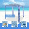 6.6 x 6.6 Feet Foldable and Easy-Setup Beach Canopy With Carry Bag