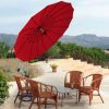 10 Feet Patio Offset Umbrella Market Hanging Umbrella for Backyard Poolside Lawn Garden