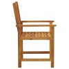 Patio Chairs with Cushions 4 pcs Solid Acacia Wood