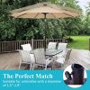 Outdoor Garden Heavy Duty Square Umbrella Base Stand of 17.5 Inch   30 lbs