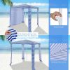 6.6 x 6.6 Feet Foldable and Easy-Setup Beach Canopy With Carry Bag