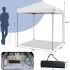 6.6 x 6.6 Feet Outdoor Pop-up Canopy Tent with UPF 50+ Sun Protection