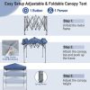 6.6 x 6.6 Feet Outdoor Pop-up Canopy Tent with UPF 50+ Sun Protection