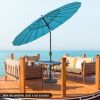 9 Feet Round Patio Umbrella with 18 Fiberglass Ribs