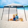 6 x 6 Feet Pop-up Canopy Tent with Carry Bag and 4 Stakes