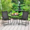 Set of 2 Outdoor Patio Folding Chair with Ergonomic Armrests