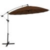 10 Feet Patio Offset Umbrella Market Hanging Umbrella for Backyard Poolside Lawn Garden