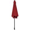 9 FT Outdoor Market Patio Table Umbrella Push Button Tilt Crank Lift