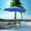 9 FT Outdoor Market Patio Table Umbrella Push Button Tilt Crank Lift