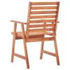 Patio Dining Chairs 2 pcs with Cushions Solid Acacia Wood