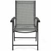 Set of 2 Outdoor Patio Folding Chair with Ergonomic Armrests