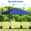 8 x 8 Feet Outdoor Pop-up Canopy Tent with Portable Roller Bag and Sand Bags