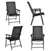 Set of 2 Outdoor Patio Folding Chair with Ergonomic Armrests