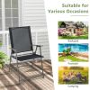 Set of 4 Patio Folding Chair Set with Rustproof Metal Frame