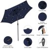 10 Feet Outdoor Patio Umbrella with Bright Solar LED Lights