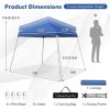 10 x 10 Feet Outdoor Instant Pop-up Canopy with Carrying Bag