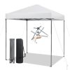 6.6 x 6.6 Feet Outdoor Pop-up Canopy Tent with UPF 50+ Sun Protection