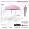 10 x 10 Feet Outdoor Instant Pop-up Canopy with Carrying Bag