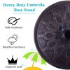 Outdoor Garden Heavy Duty Square Umbrella Base Stand of 17.5 Inch   30 lbs