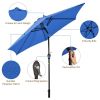 9 FT Outdoor Market Patio Table Umbrella Push Button Tilt Crank Lift