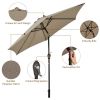 9 FT Outdoor Market Patio Table Umbrella Push Button Tilt Crank Lift