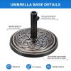 Umbrella Round Stand Base for Patio Outdoor Deck Lawn Garden